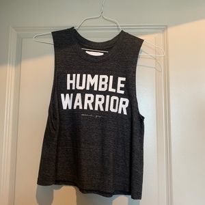 SpiritualGangster "HUMBLE WARRIOR" Crop Muscle Tee